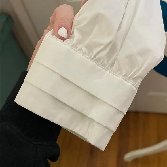 VALENTINO White Tie Blouse Women’s Small - Picture 4 of 9